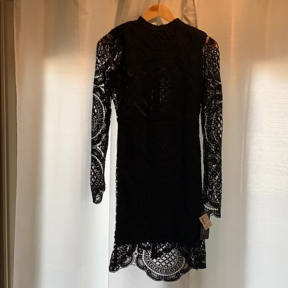 Black sleeved dress